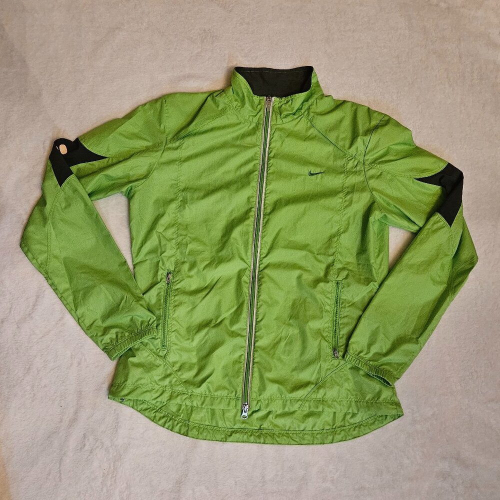 Green Nike Youth Large FITSTORM Rain Jacket